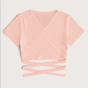 Pink Wrap shirt